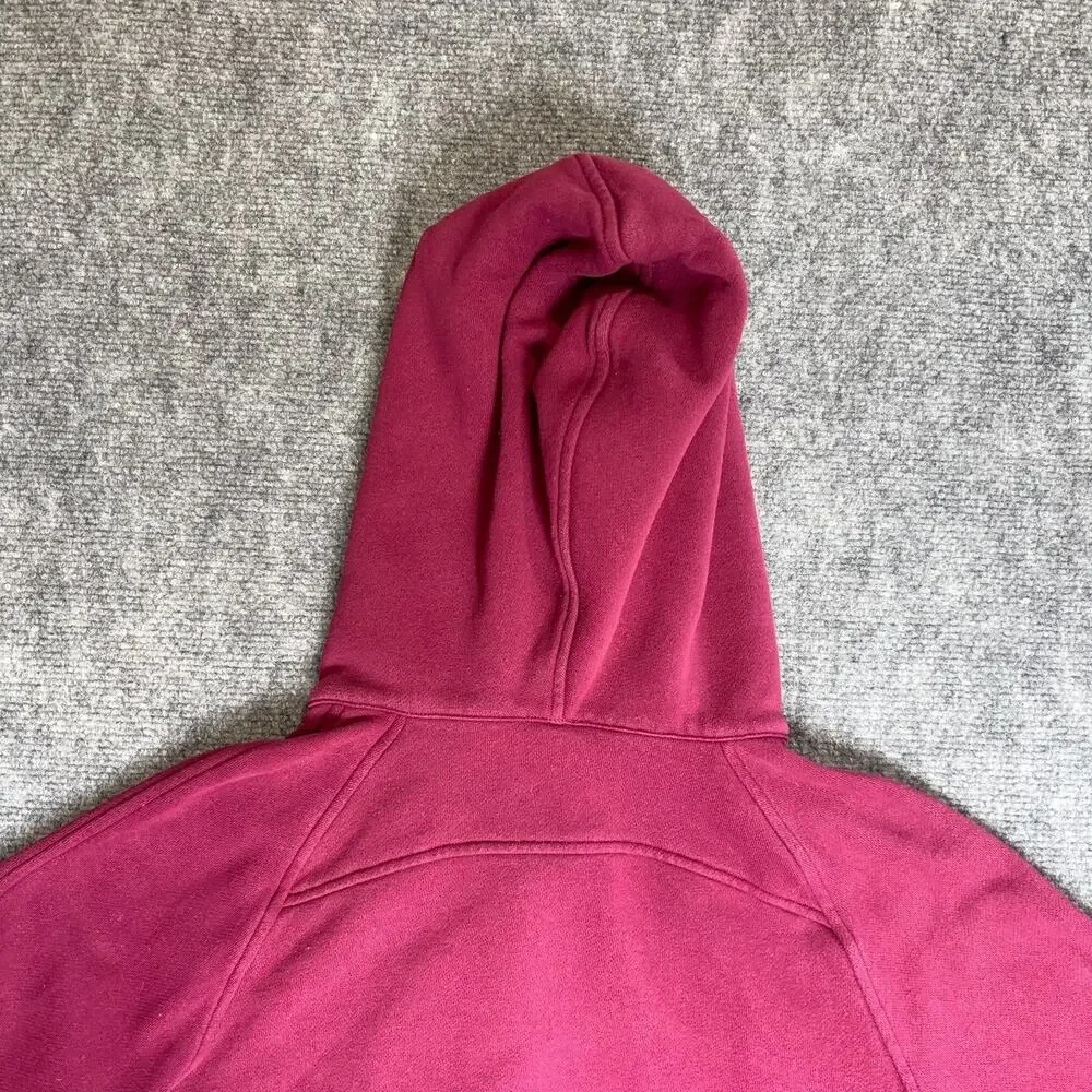Lululemon Oversized Scuba Full Zip Hoodie Sweatshirt Pomegranate Red Size S/XS